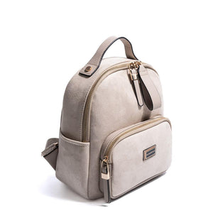 Silver & Polo SP1130 Kadın Sırt Çantası Süet Bej-Kum
