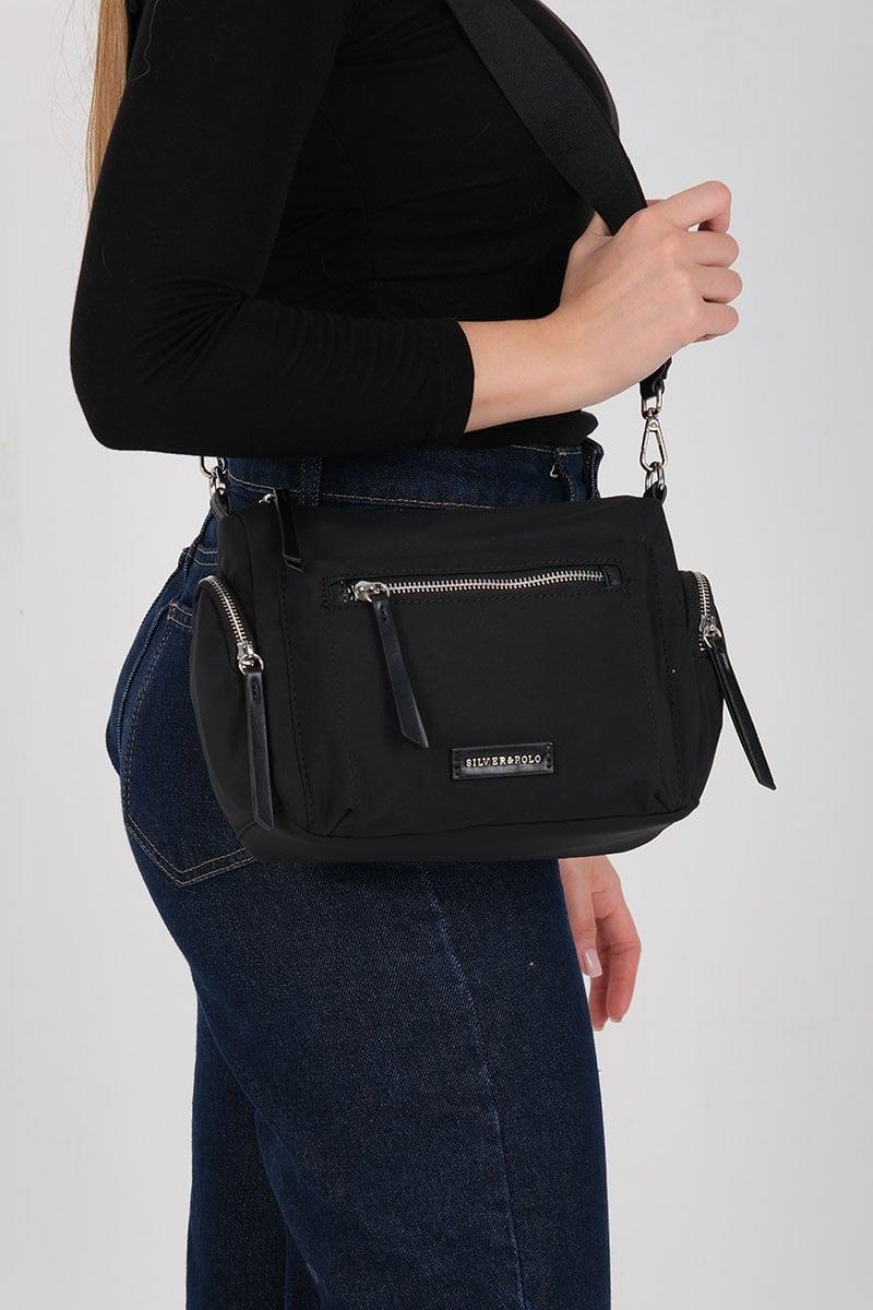 Silver & Polo SP1229 Kadın Çapraz Çanta Siyah