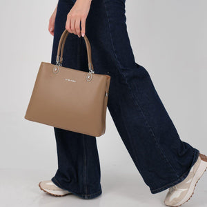 Silver & Polo SP1234 Kadın El Çantası Bej