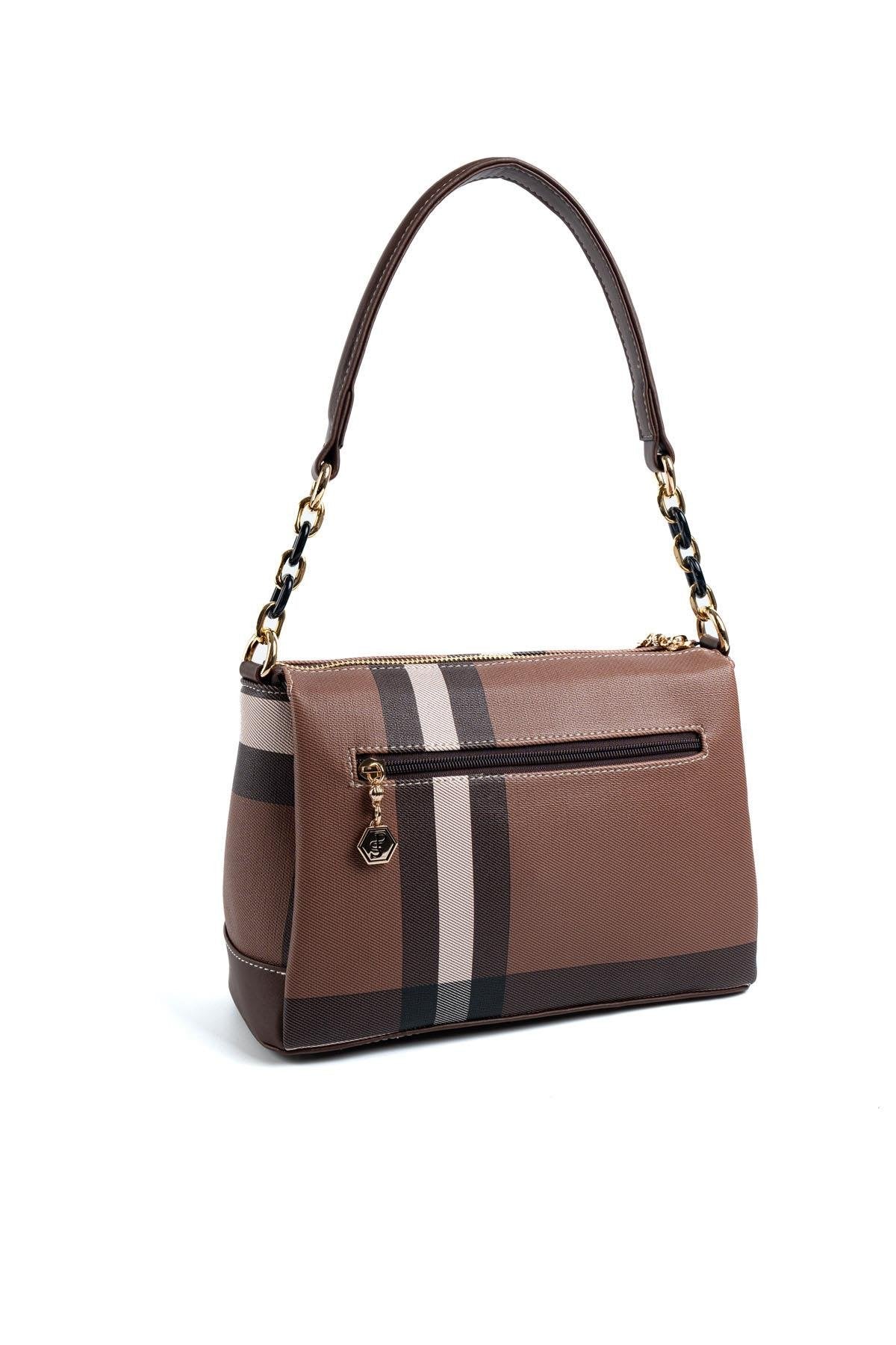 Silver & Polo Koyu Kahve SP910 Kadın Çapraz Çanta