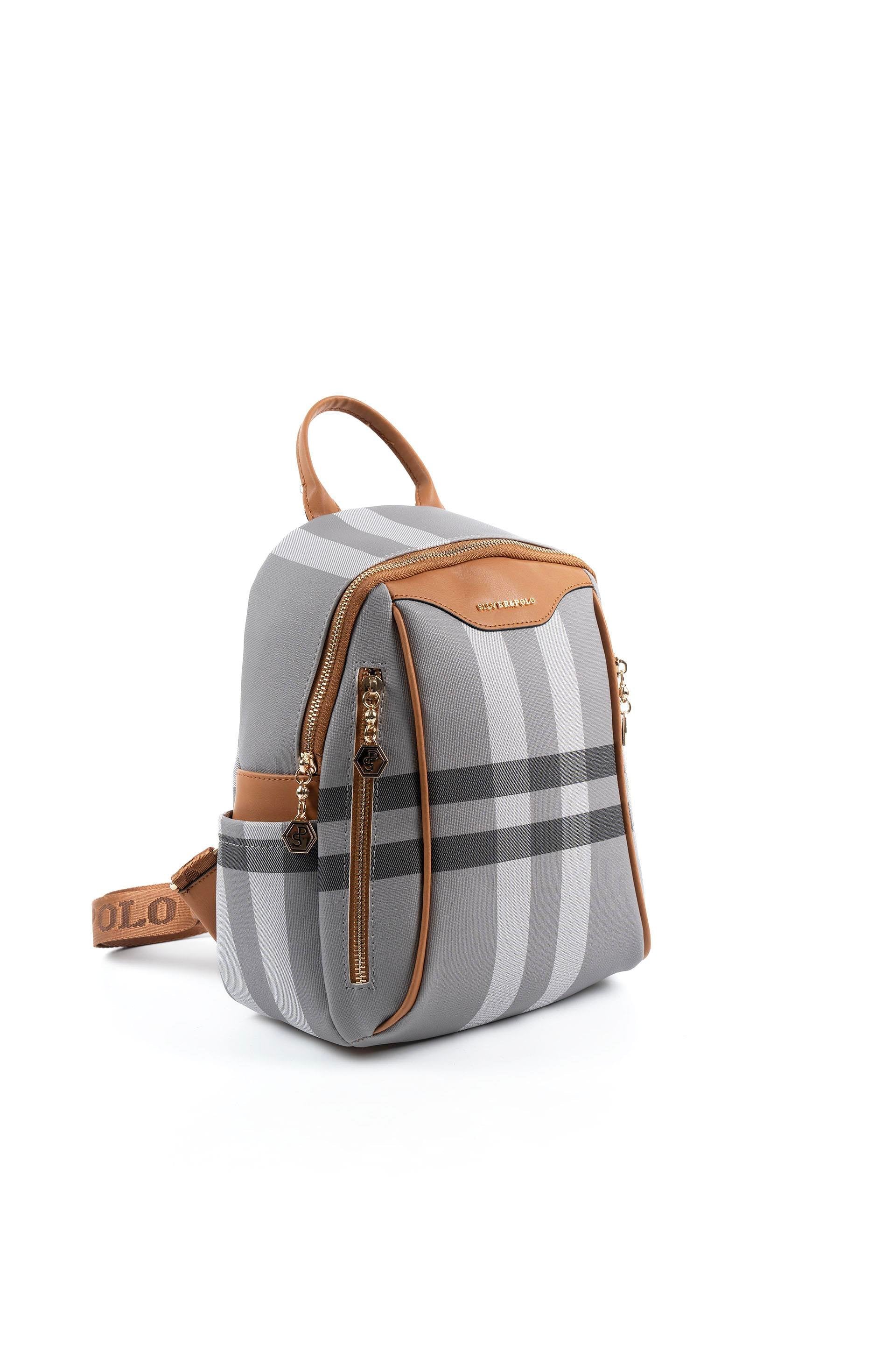 Silver & Polo A.Gri - A.Taba SP906 Kadın Sırt Çantası