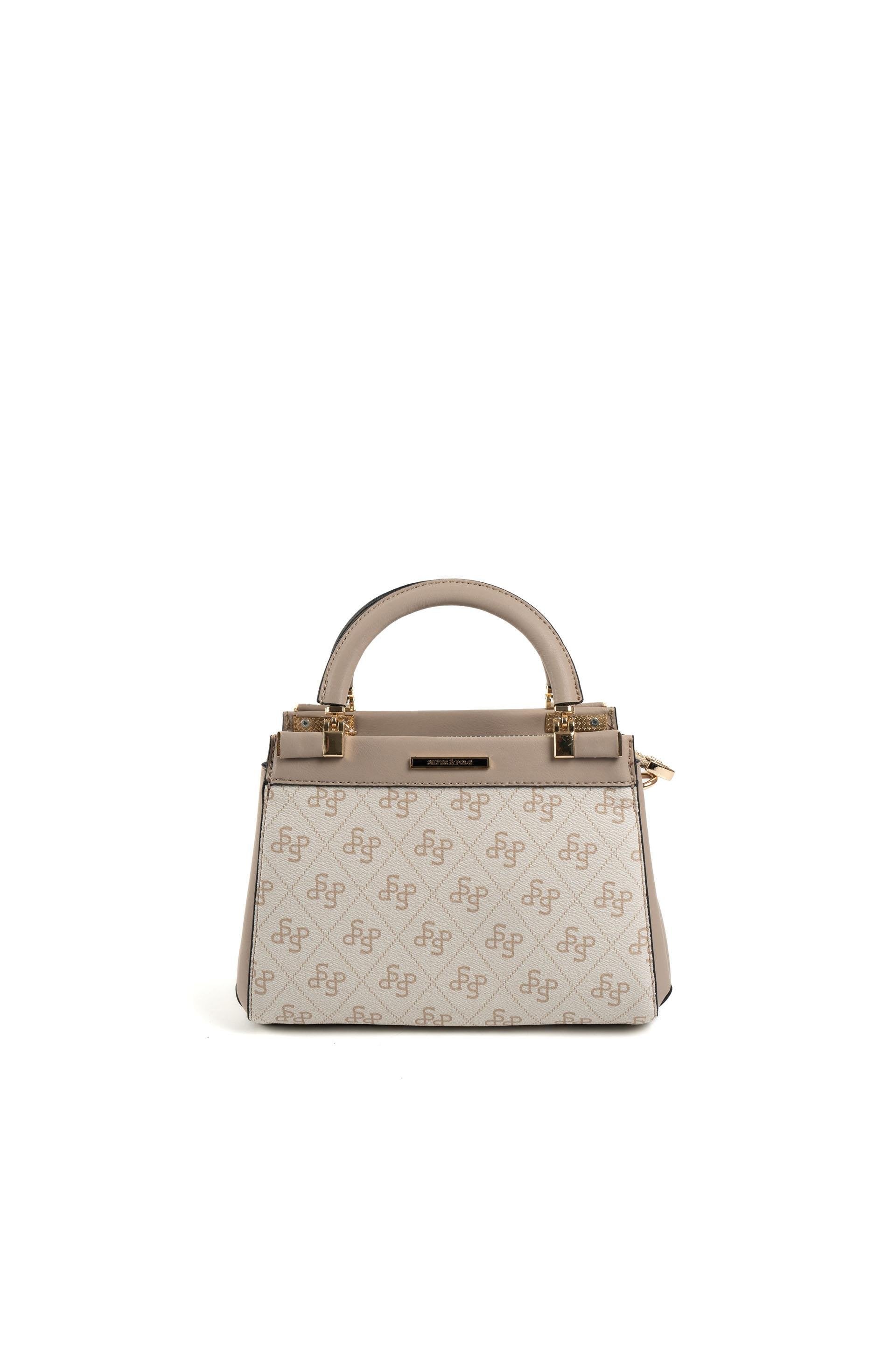 Silver & Polo Bej - Kum SP1193 Kadın El Çantası