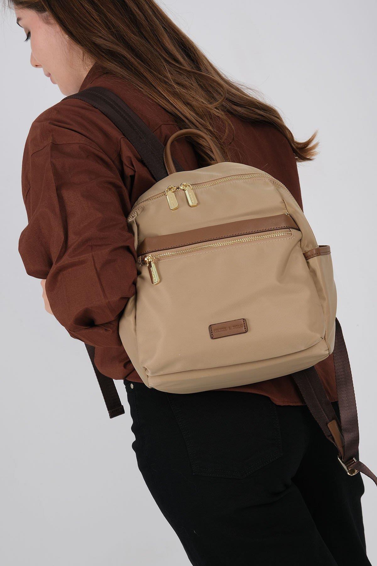 Silver & Polo SP1209 Kadın Sırt Çantası Vizon-Camel