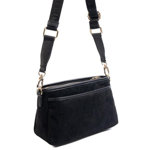 Silver & Polo SP1184 Kadın Çapraz Çanta Süet Siyah