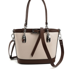 Silver & Polo Bej - Kahve SP1155 Kadın El Çantası
