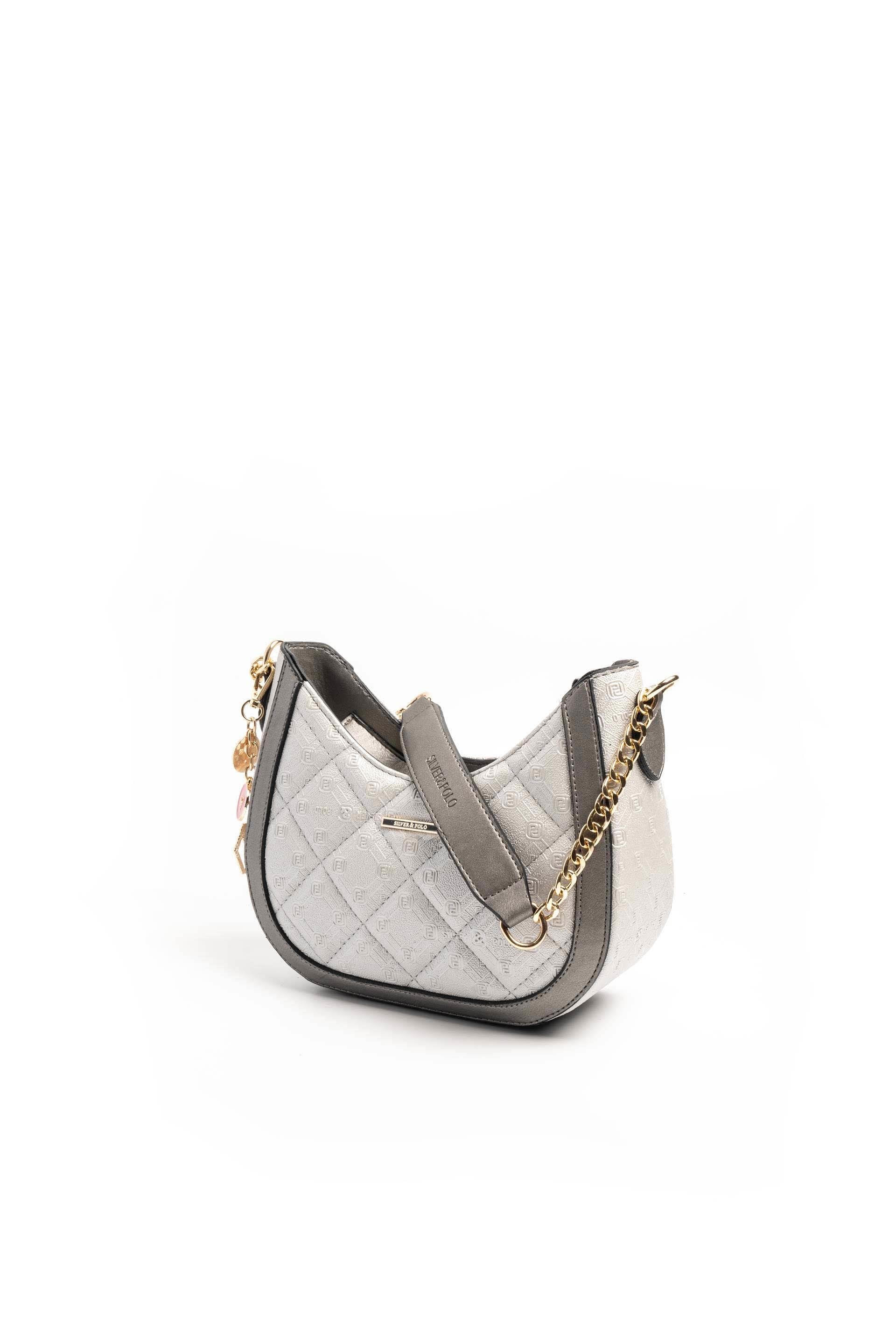 Silver & Polo A.Gümüş - Platin SP1168 Kadın Omuz Çantası