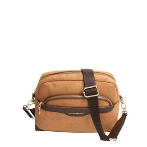 Silver & Polo SP1201 Kadın Çapraz Çanta Süet Taba-Kahve