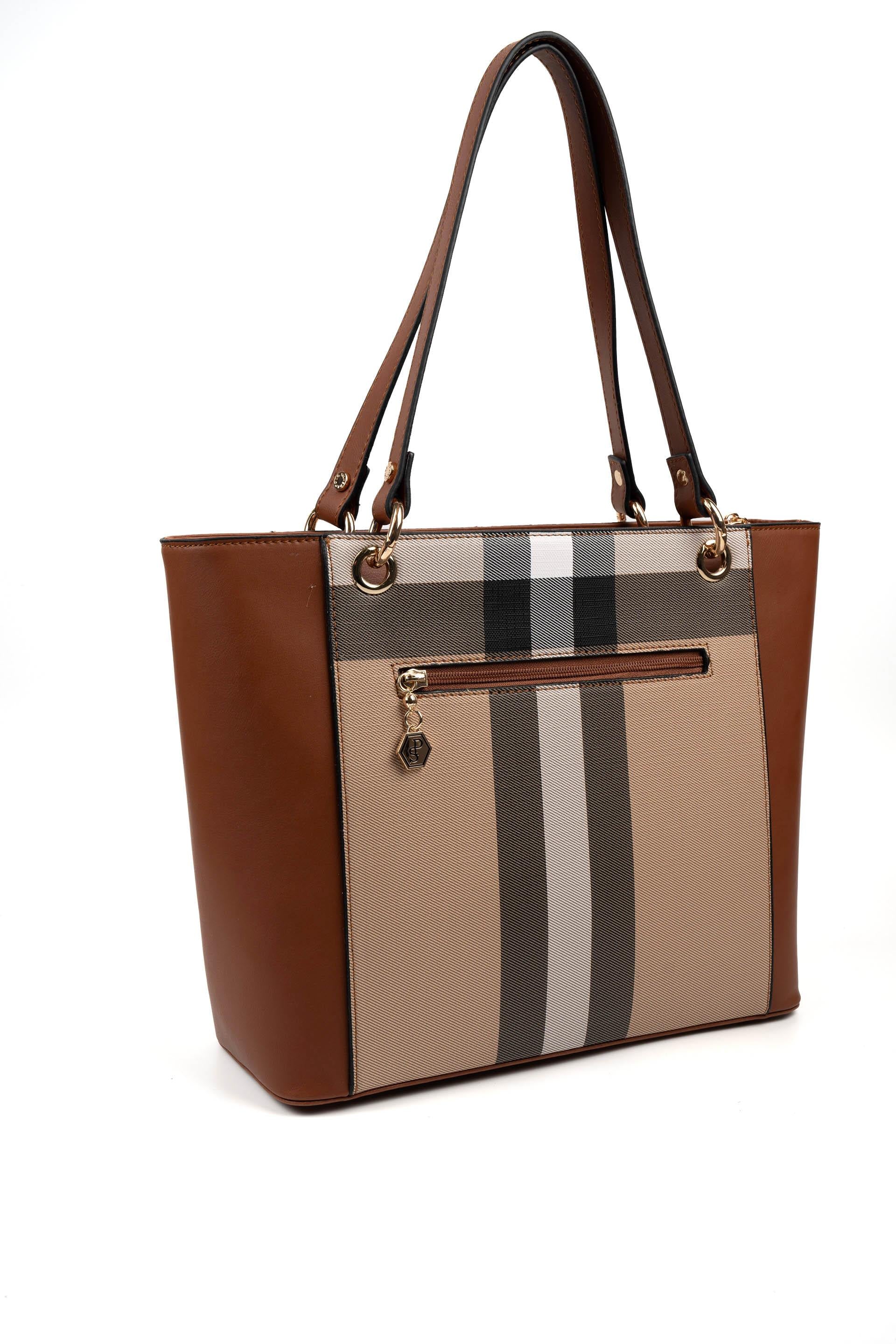 Silver & Polo Bej - Taba SP1176 Kadın Omuz Çantası