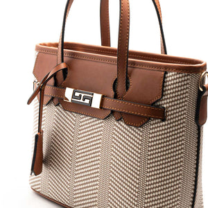 Silver & Polo Bej - Taba SP1185 Kadın El Çantası