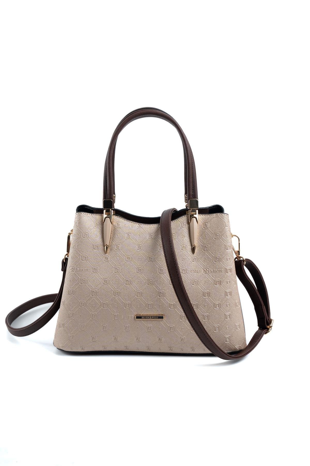 Silver & Polo Nut - Kahve SP1205 Kadın El Çantası