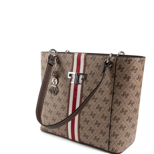 Silver & Polo Koyu Bej - Kahve SP1176 Kadın Omuz Çantası