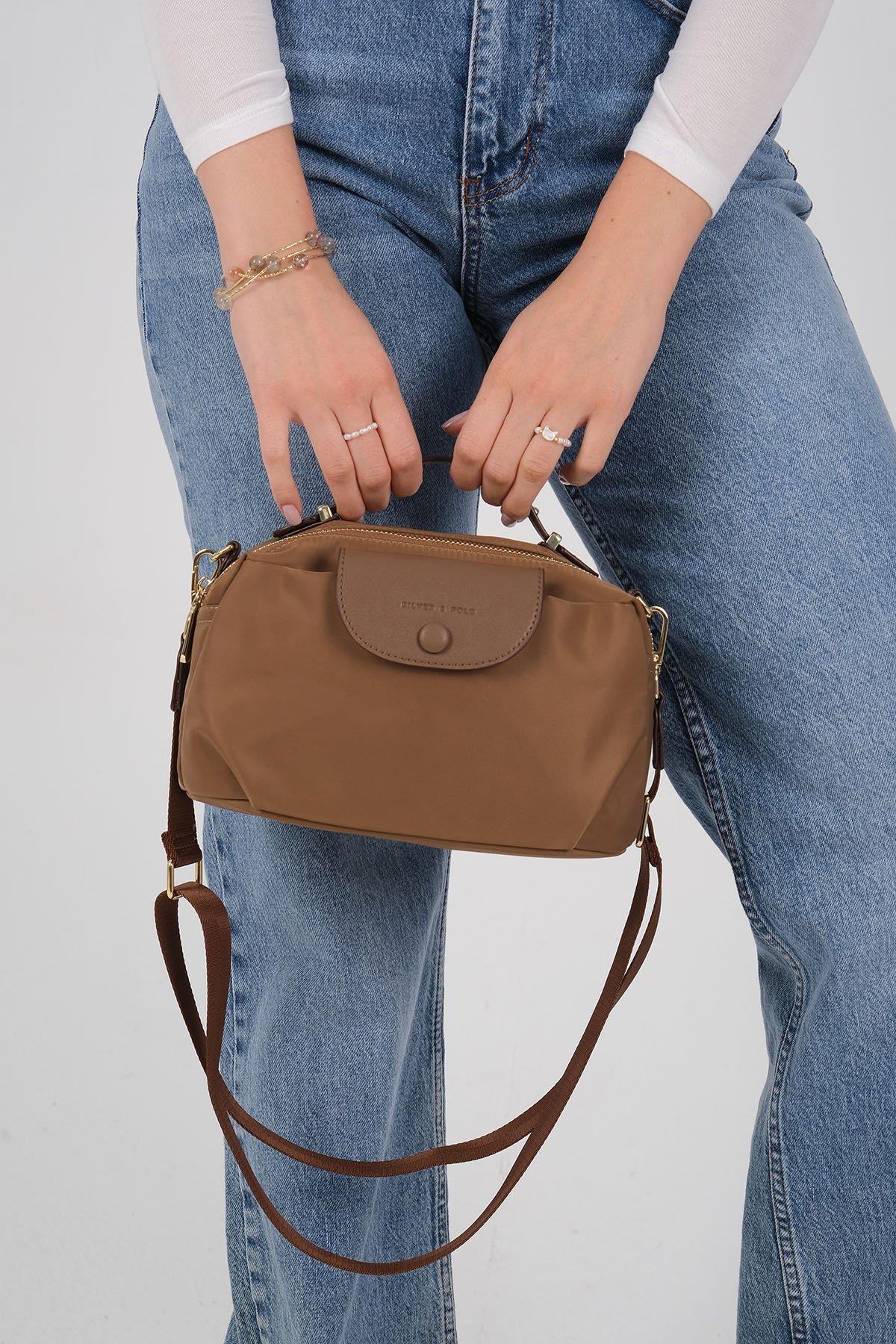 Silver & Polo SP1223 Kadın Çapraz Çanta Tütün-Kahve
