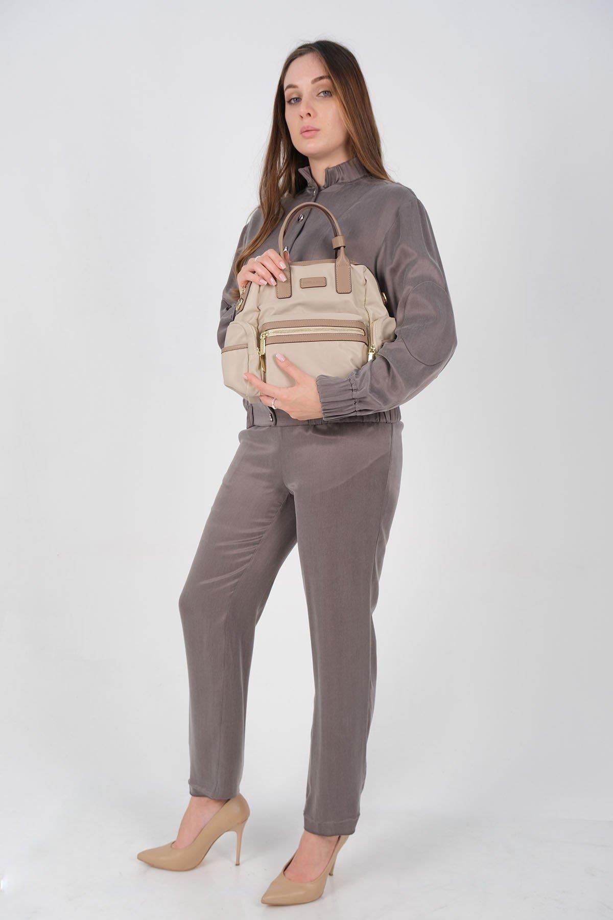 Silver & Polo SP1211 Kadın Sırt Çantası Bej-Kum