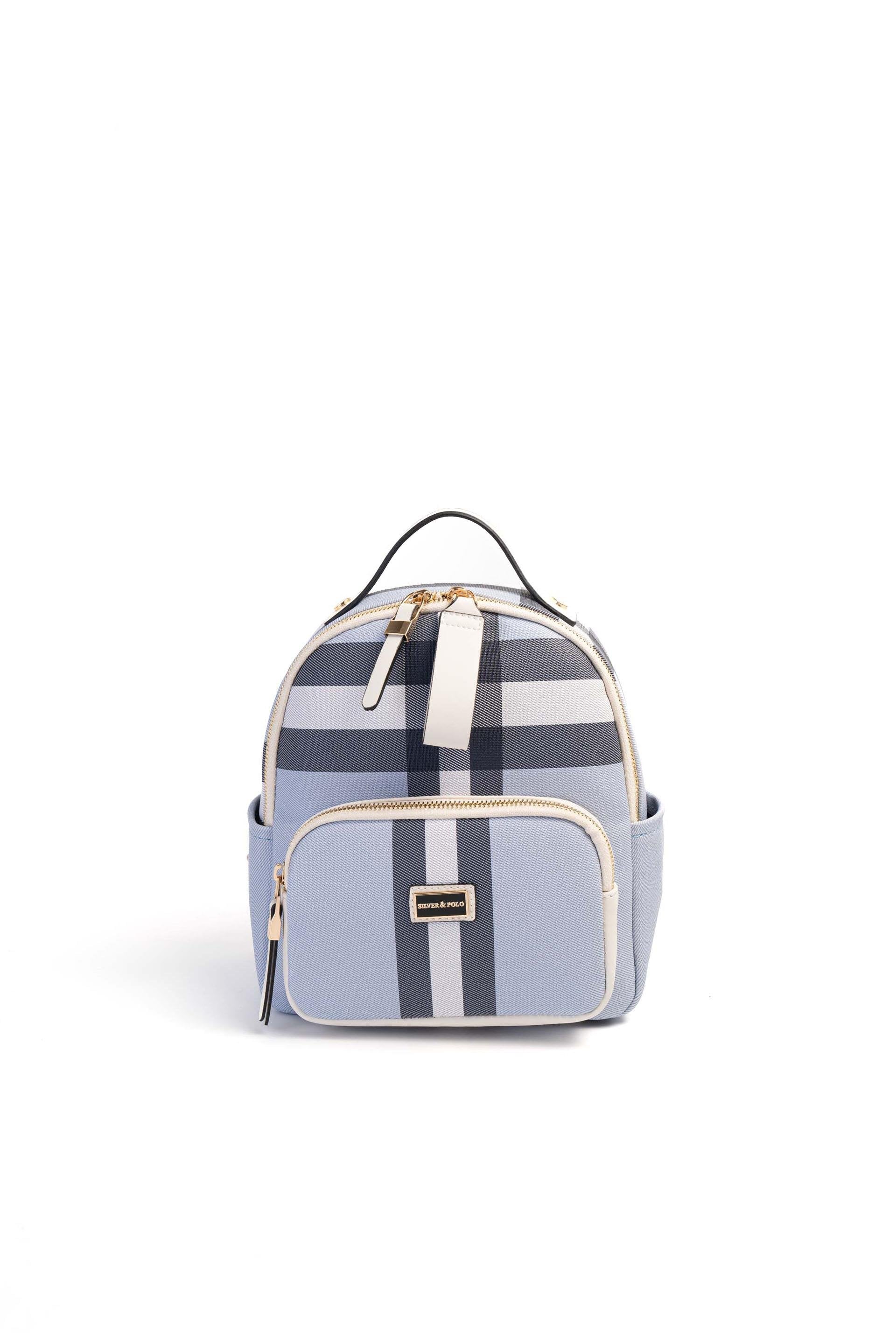 Silver & Polo Mavi - Kemik SP1130 Kadın Sırt Çantası