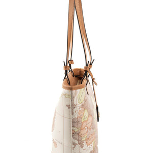 Silver & Polo SP1204 Kadın Omuz Çantası Harita Bej-A.Taba