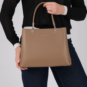 Silver & Polo SP1234 Kadın El Çantası Bej