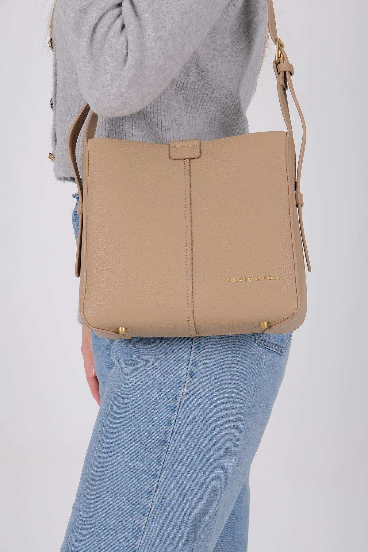 Silver & Polo SP1249 Kadın Omuz Çantası Bej