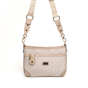 Silver & Polo Bej - Kum SP1160 Kadın Çapraz Çanta
