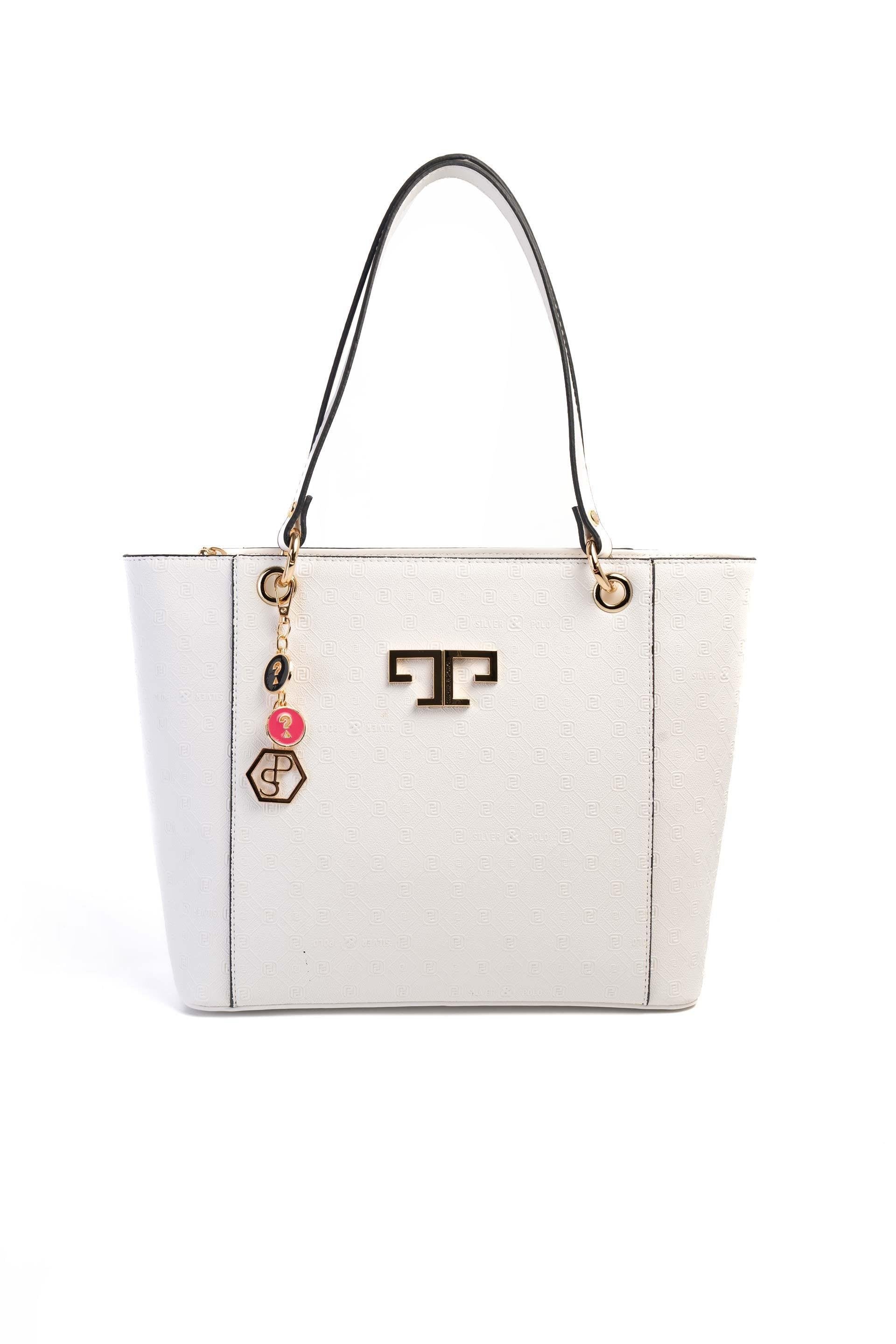 Silver & Polo Beyaz SP1176 Kadın Omuz Çantası