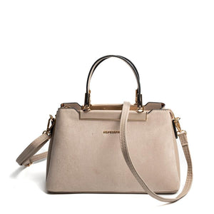 Silver & Polo SP913 Kadın El Çantası Süet Bej-Kum