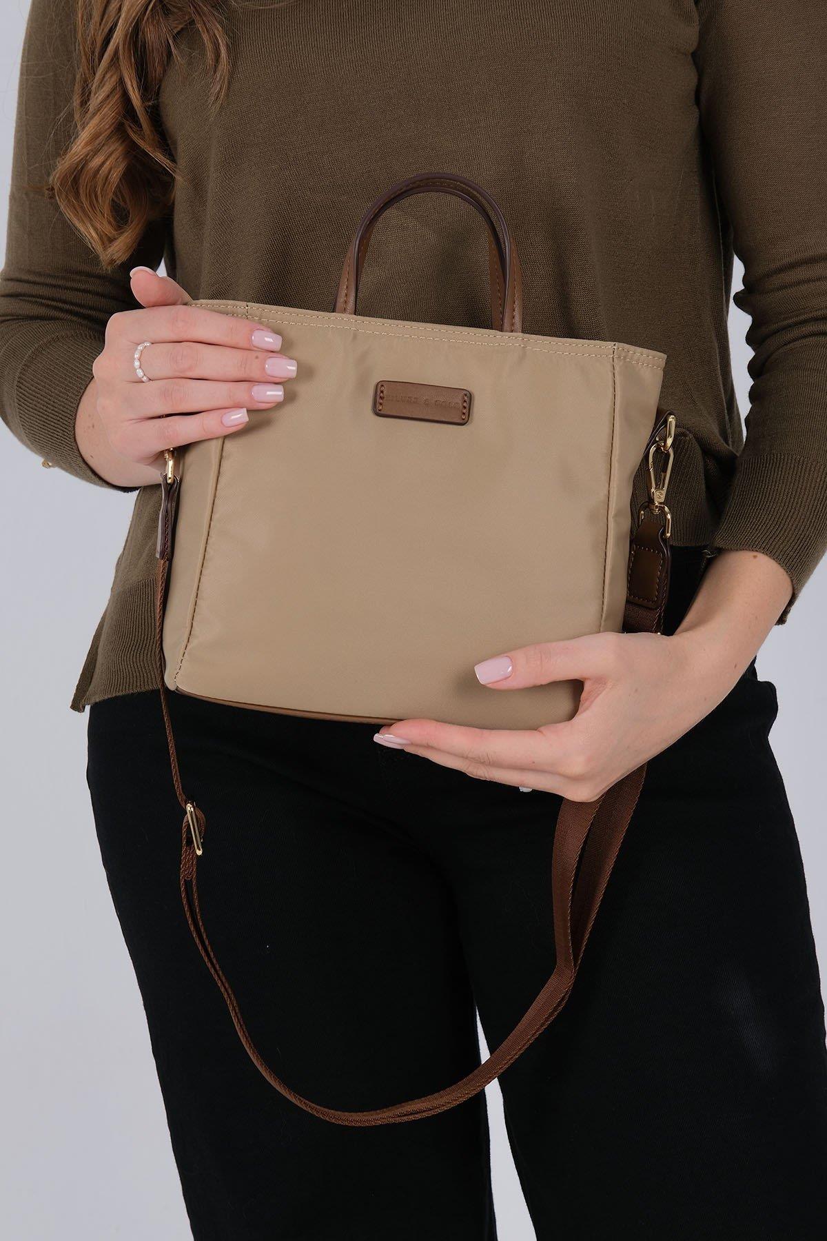 Silver & Polo SP1225 Kadın El Çantası Vizon-Camel