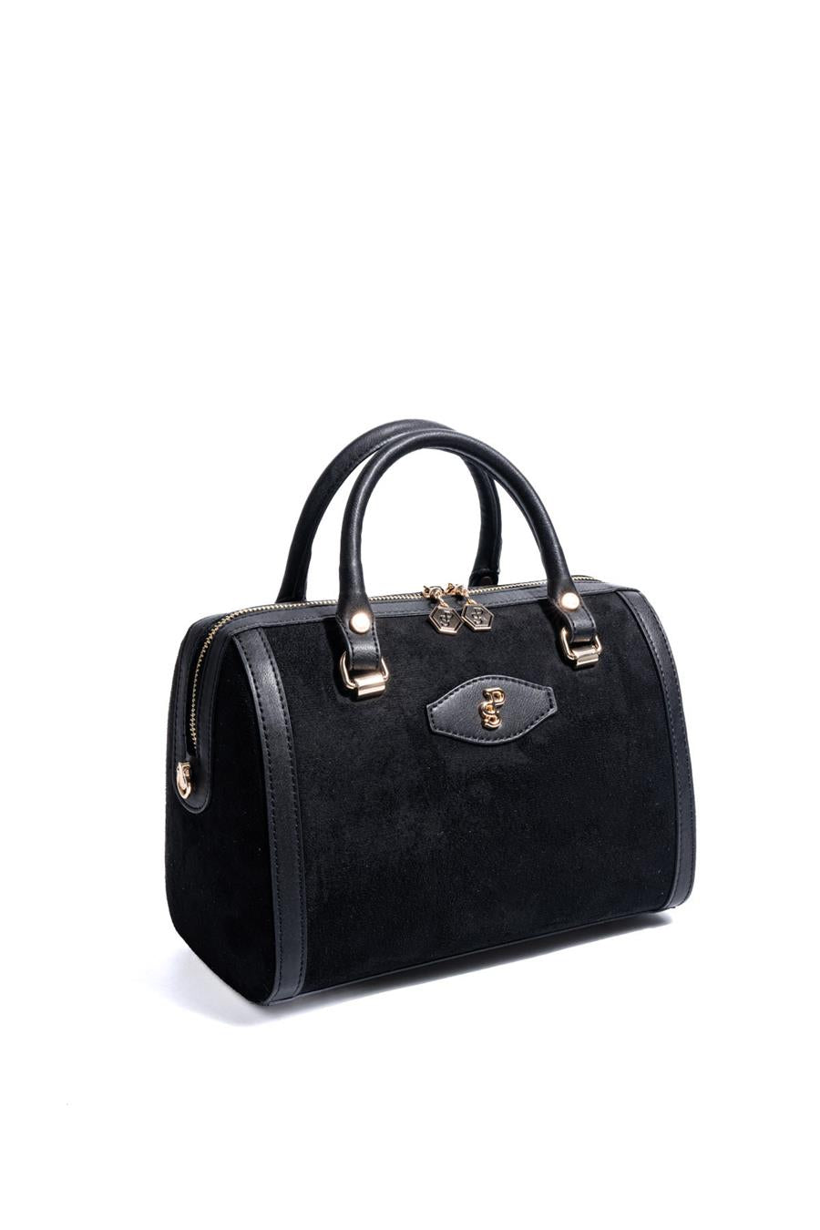 Silver & Polo SP1091 Kadın El Çantası Süet Siyah