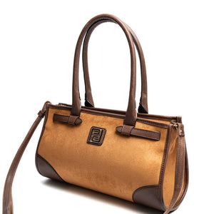 Silver & Polo SP1261 Kadın El Çantası Süet Taba-Kahve