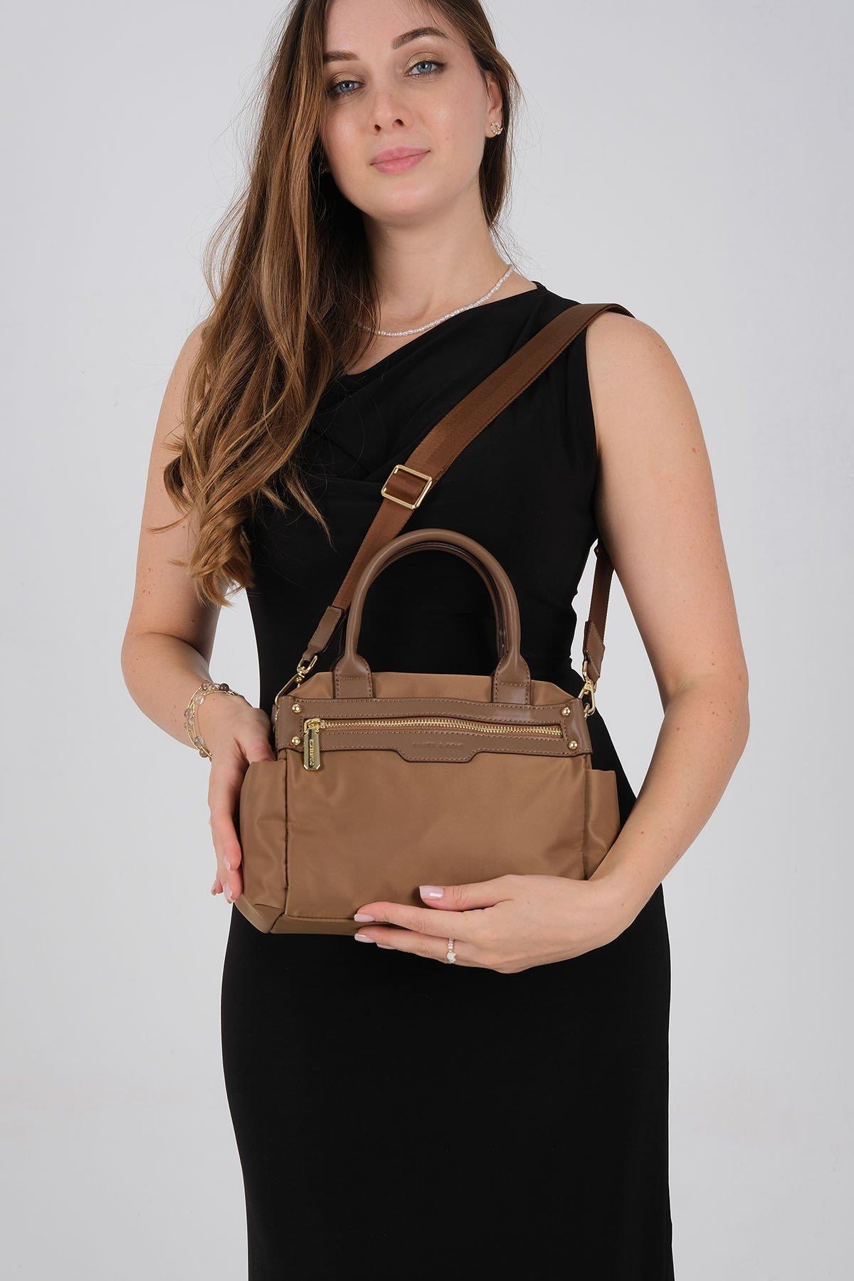 Silver & Polo SP1219 Kadın El Çantası Tütün-Kahve