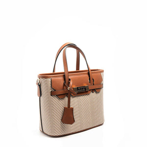 Silver & Polo Bej - Taba SP1185 Kadın El Çantası