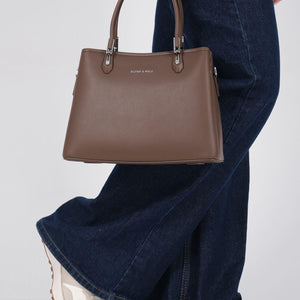 Silver & Polo SP1233 Kadın El Çantası Kahve