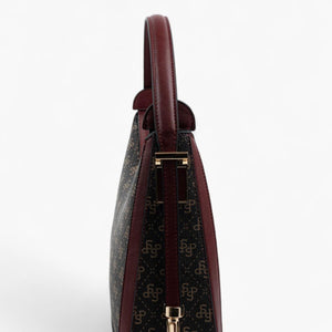 Silver & Polo Kahve Sarı - Bordo SP1187 Omuz Çantası