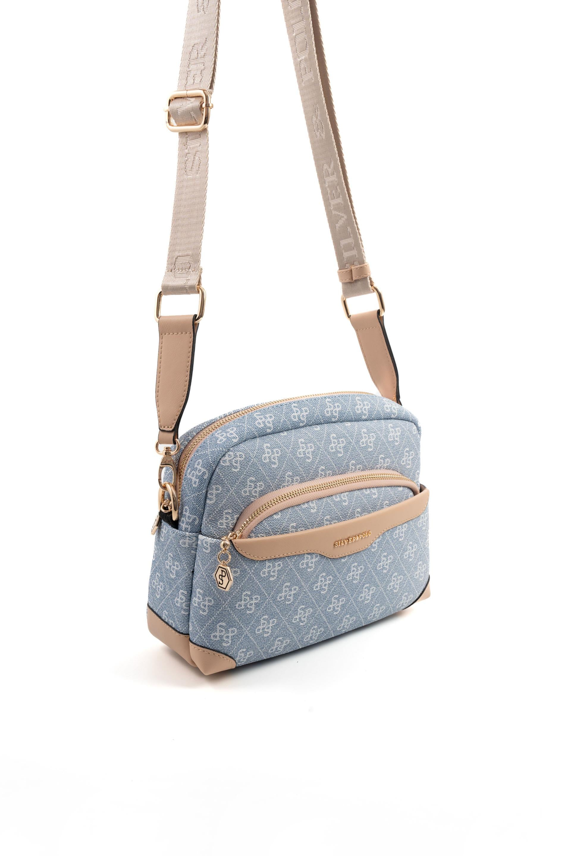 Silver & Polo Mavi - Ten SP1201 Kadın Çapraz Çanta