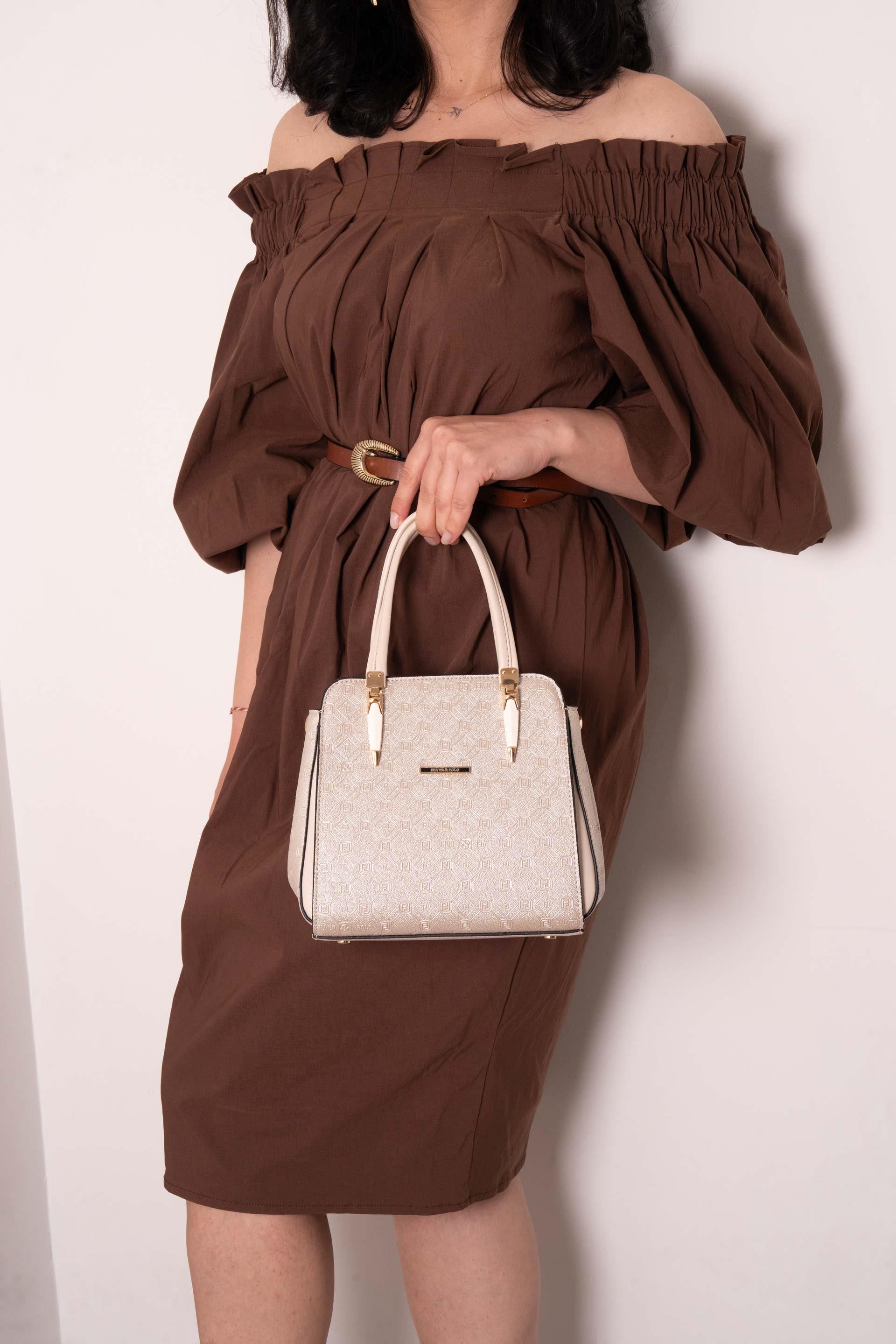 Silver & Polo Bej SP1136 Kadın El Çantası