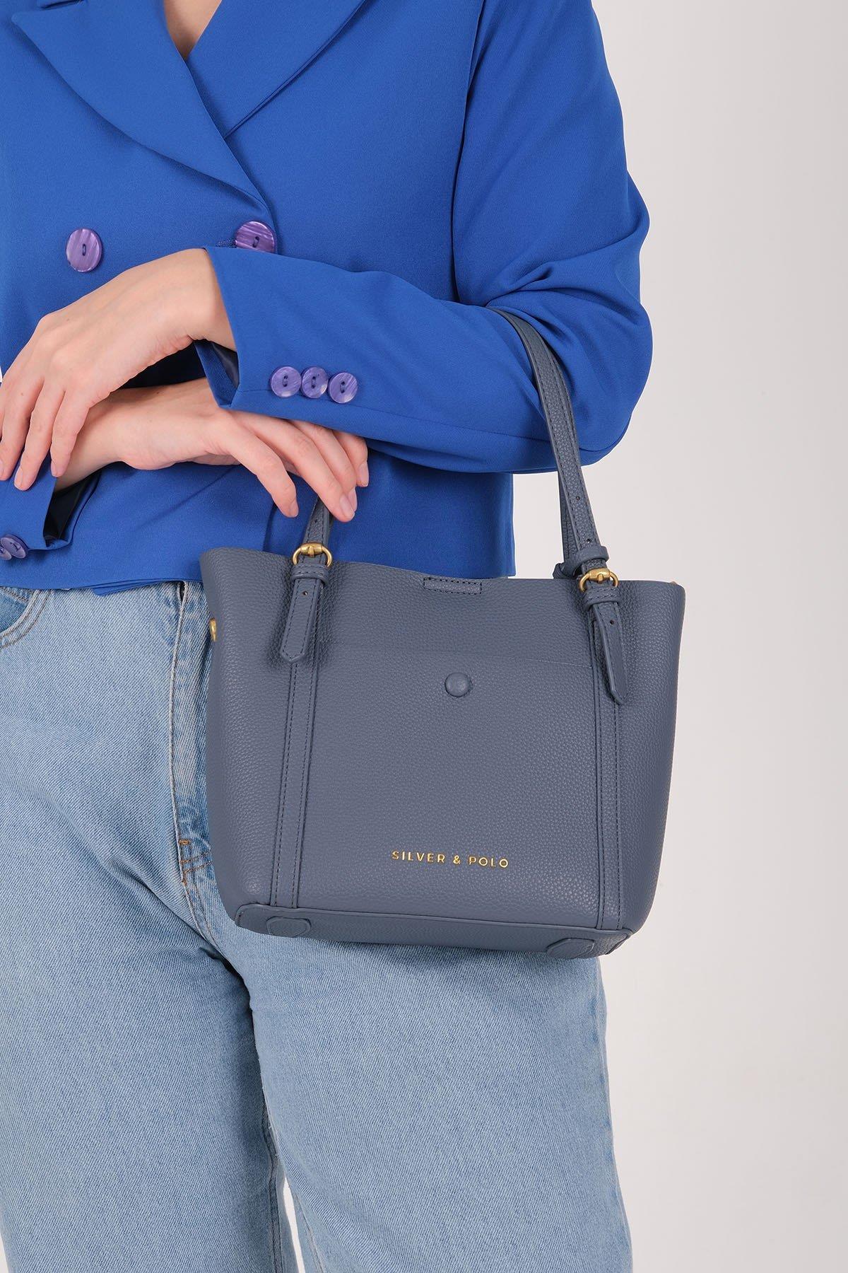 Silver & Polo SP1244 Kadın Omuz Çantası Mavi