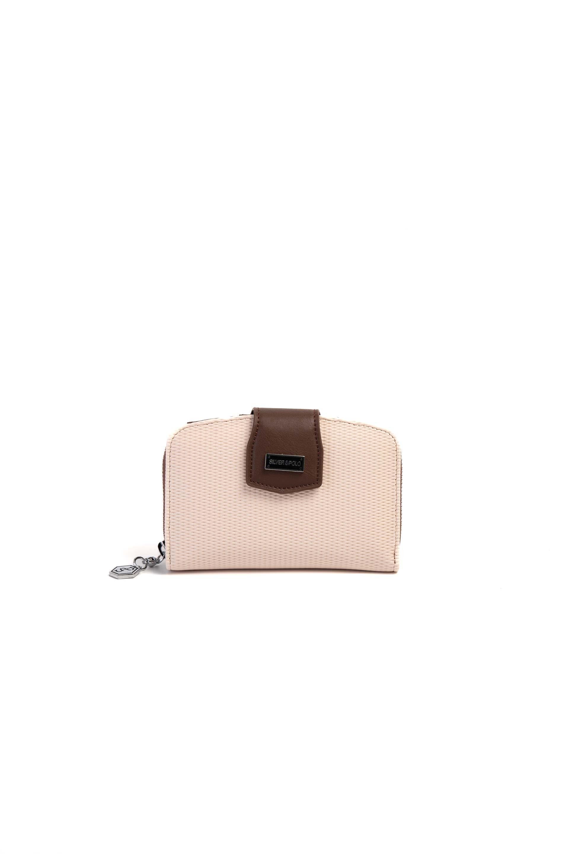 Silver & Polo Bej - Kahve SP874 Kadın Cüzdan & Kartlık