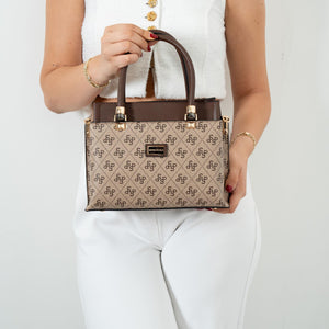 Silver & Polo Koyu Bej - Kahve SP826 Kadın El Çantası