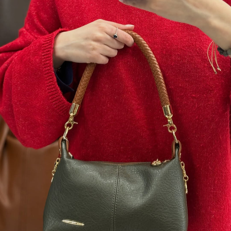 Nas Bag Kadın Mini Omuz ve Çapraz Çanta - 1469 - 115