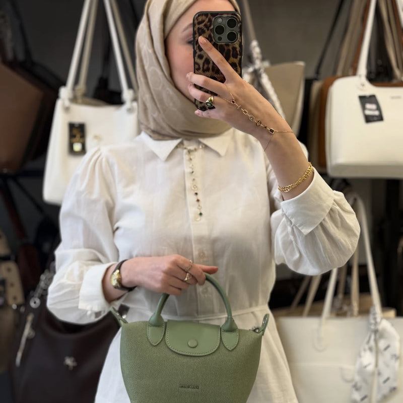 Nas Bag Mini El ve Omuz Çantası + Cüzdan Seti - ns26009 - 2