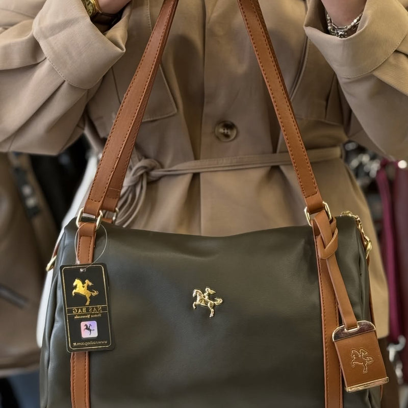 NASBAG Ultra Soft Geniş Hacimli Omuz Çantası - 1538 - 5