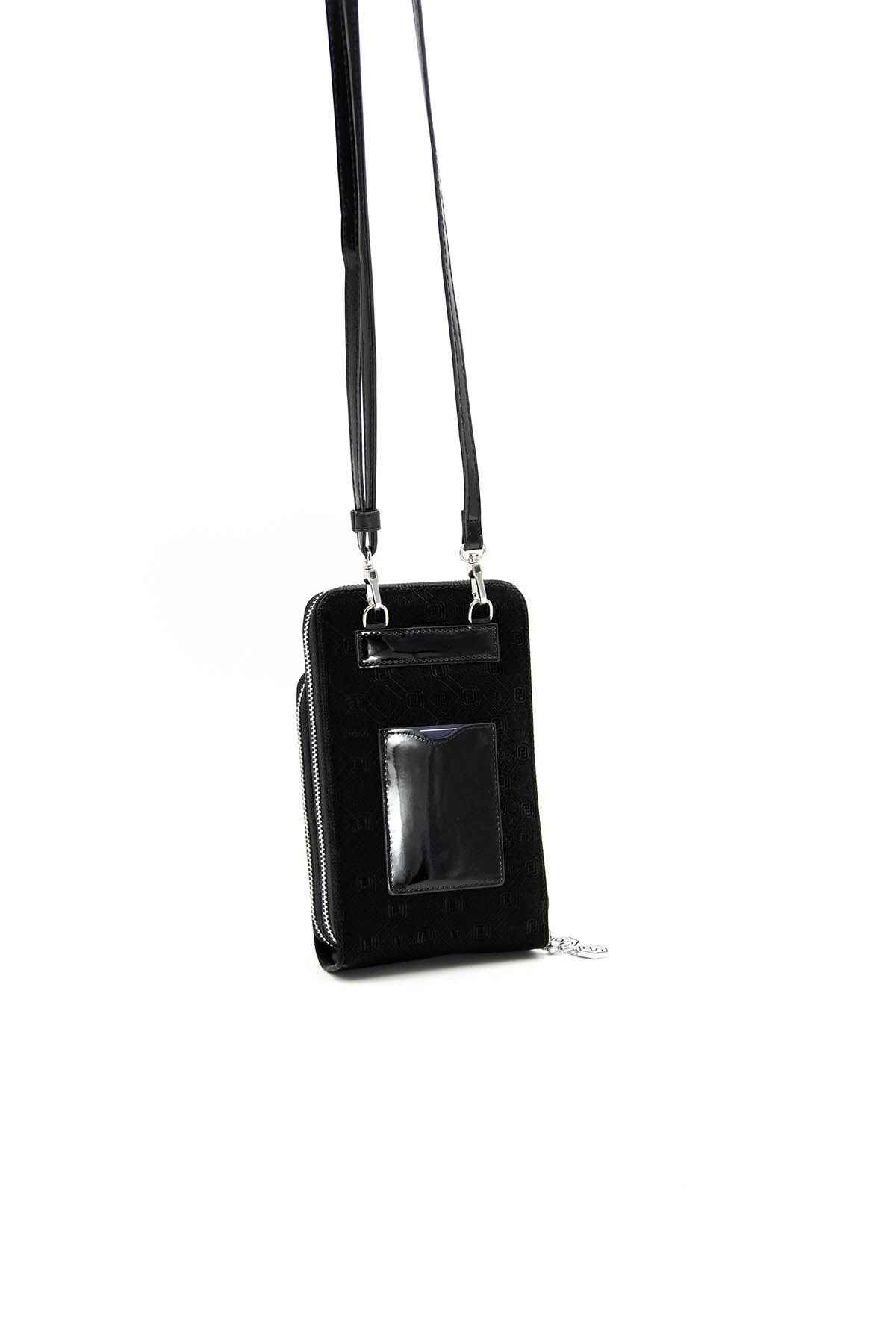 Silver & Polo Siyah - Siyah SP1011 Kadın Askılı Cüzdanlı Telefon Çantası