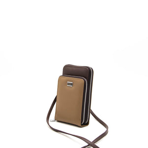 Silver & Polo Vizon - Kahve SP1011 Kadın Askılı Cüzdanlı Telefon Çantası