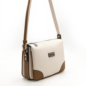 Silver & Polo Bej - A.Taba SP784 Kadın Çapraz Çanta