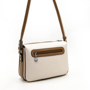 Silver & Polo Bej - A.Taba SP784 Kadın Çapraz Çanta