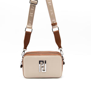 Silver & Polo Bej - A.Taba SP1078 Kadın Çapraz Çanta