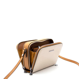 Silver & Polo Bej - A.Taba SP888 Kadın Çapraz Çanta