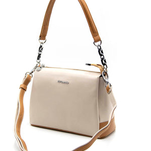 Silver & Polo Bej - A.Taba SP910 Kadın Çapraz Çanta