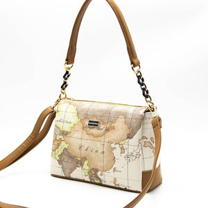 Silver & Polo Bej - A.Taba SP910 Kadın Çapraz Çanta