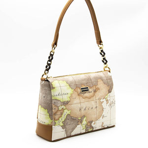 Silver & Polo Bej - A.Taba SP910 Kadın Çapraz Çanta