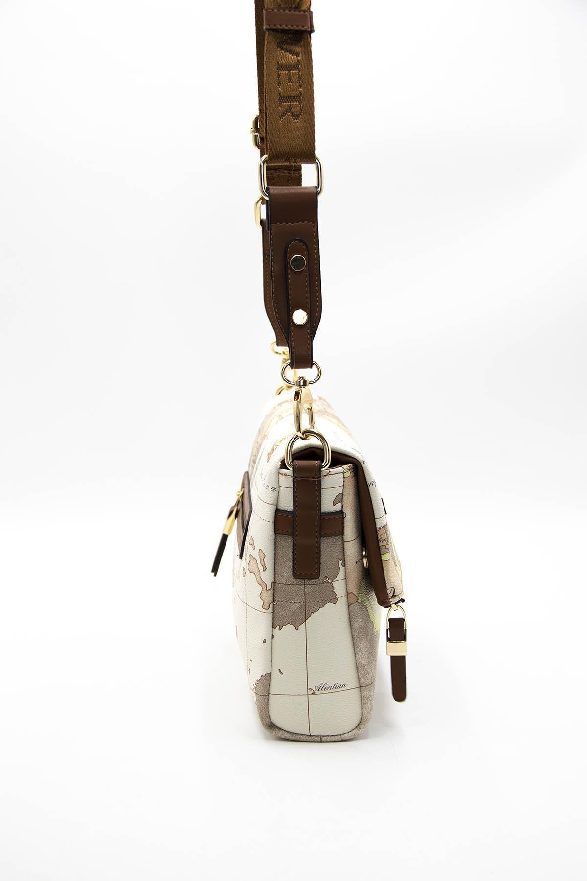 Silver & Polo Bej - A.Taba SP963 Kadın Çapraz Çanta