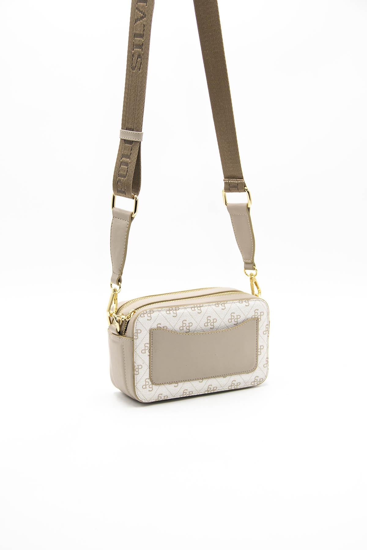 Silver & Polo Bej - Kum SP1078 Kadın Çapraz Çanta